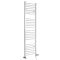 Milano Ive Dual Fuel - White Curved Heated Towel Rail - Choice of Size