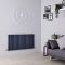 Milano Aruba Ayre - Anthracite Horizontal Designer Radiator - 600mm Tall (Double Panel) - Choice Of Width