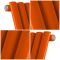 Milano Aruba - Electric Sunset Orange Horizontal Designer Radiator - 635mm Tall - Choice of Size, Thermostat and Cable Cover