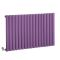 Milano Aruba - Electric Lush Purple Horizontal Designer Radiator - 635mm Tall - Choice of Size, Thermostat and Cable Cover