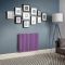 Milano Aruba - Electric Lush Purple Horizontal Designer Radiator - 635mm Tall - Choice of Size, Thermostat and Cable Cover