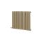 Milano Aruba - Electric Elk Brown Horizontal Designer Radiator - 635mm Tall - Choice of Size, Thermostat and Cable Cover