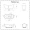 Milano Overton - White Modern Oval Double-Ended Freestanding Bath - 1830mm x 710mm - Choice of Overflow Finish