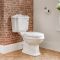 Milano Windsor - Traditional Close Coupled Toilet and 3 Tap-Hole Pedestal Basin Set