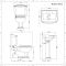 Milano Windsor - Traditional Close Coupled Toilet and 3 Tap-Hole Pedestal Basin Set