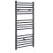 Milano Kent - Electric Anthracite Straight Heated Towel Rail - Choice of Size and Heating Element