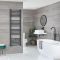 Milano Kent - Electric Anthracite Straight Heated Towel Rail - Choice of Size and Heating Element