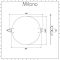 Milano Elizabeth - Traditional Round Bathroom Mirror - Chrome