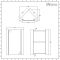 Milano Lurus - White Modern Bathroom Mirrored Corner Cabinet - 650mm x 459mm
