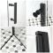 Milano Nero - Black Hinged Single Door Shower Enclosure - Choice of Sizes