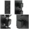 Milano Preto - Modern 3 Outlet Square Triple Diverter Thermostatic Shower Valve - Black
