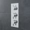 Milano Mirage - Round 3 Outlet Triple Diverter Thermostatic Shower Valve - Chrome