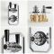 Milano Elizabeth - Traditional Concealed Thermostatic Twin Shower Valve - Chrome and Black