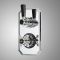 Milano Elizabeth - Traditional Concealed Thermostatic Twin Shower Valve - Chrome and Black
