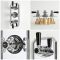 Milano Elizabeth - Traditional Concealed Thermostatic Triple Shower Valve - Chrome and Black