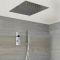Milano Vis - Chrome Thermostatic Digital Shower with Recessed Shower Head and Hand Shower (2 Outlet)