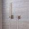 Milano Hunston - Square Brass Hand Shower - Brushed Nickel