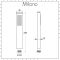 Milano Hunston - Square Brass Hand Shower - Brushed Nickel