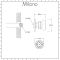 Milano Mirage - Modern Front Fix Round Body Jet - Chrome