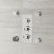 Milano Mirage - Modern Front Fix Pack of 4 Round Body Jets - Chrome
