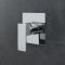Milano Arvo - Chrome Shower with Square Hand Shower and Riser Rail (1 Outlet)