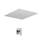 Milano Arvo - Chrome Shower with Recessed Shower Head (1 Outlet)