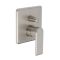 Milano Hunston - Brushed Nickel Shower with Diverter, Shower Head and Hand Shower (2 Outlet)