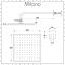 Milano Hunston - Brushed Nickel Shower with Diverter, Shower Head and Hand Shower (2 Outlet)