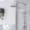 Milano Elizabeth - Traditional Victorian Grand Rigid Riser with 8 inch Shower Head - Chrome