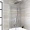 Milano Blade - Chrome Thermostatic Shower with Shower Head, Hand Shower and Bath Filler (3 Outlet)