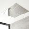 Milano Arvo - Modern 500mm Square Ceiling Head - Polished Chrome