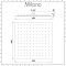 Milano Arvo - 400mm Square Ultra Thin Fixed Shower Head - Chrome