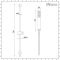 Milano Mirage - Modern Riser Rail Kit with Hand Shower and Integrated Elbow – Chrome