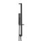 Milano Preto - Modern Riser Rail Kit with Hand Shower and Integrated Elbow - Black