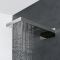 Milano Arvo - Chrome Thermostatic Shower with Diverter, Waterblade Shower Head, Hand Shower and Riser Rail (3 Outlet)