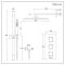 Milano Arvo - Chrome Thermostatic Shower with Diverter, Overflow Bath Filler, Shower Head, and Riser Rail with Hand Shower (3 Outlet)