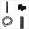 Milano Preto - Black Thermostatic Shower with Diverter, Shower Head, Hand Shower and Overflow Bath Filler (3 Outlet)