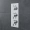Milano Mirage - Chrome Thermostatic Shower with Diverter, Recessed Shower Head, Hand Shower and Body Jets (3 Outlet)