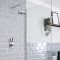 Milano Elizabeth - Traditional Concealed Thermostatic Twin Shower Valve - Chrome and Black