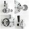 Milano Elizabeth - Chrome and Black Traditional Twin Exposed Thermostatic Shower with Grand Rigid Riser Rail (2 Outlet)