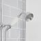 Milano Elizabeth - Chrome and White Traditional Twin Exposed Thermostatic Shower with Grand Rigid Riser Rail (2 Outlet)