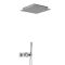 Milano Arvo - Chrome Thermostatic Shower with Diverter, Recessed Shower Head and Hand Shower (2 Outlet)