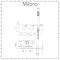 Milano Mirage - Modern Round Twin Diverter Thermostatic Valve with Hand Shower - Chrome