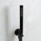 Milano Nero - Black Thermostatic Shower with Diverter, Square Shower Head and Hand Shower (2 Outlet)