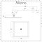 Milano Nero - Black Thermostatic Shower with Diverter, Square Shower Head and Hand Shower (2 Outlet)