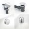 Milano Mirage - Chrome Thermostatic Shower with Diverter, Overflow Bath Filler and Hand Shower (2 Outlet)
