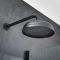 Milano Elizabeth - Black Traditional Thermostatic Shower with Diverter, Shower Head and Hand Shower (2 Outlet)