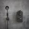 Milano Elizabeth - Black Traditional Thermostatic Shower with Diverter, Shower Head and Hand Shower (2 Outlet)