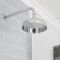 Milano Elizabeth - Chrome and White Traditional Thermostatic Shower with Diverter, Shower Head, Hand Shower and Riser Rail (2 Outlet)
