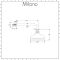 Milano Elizabeth - Chrome 300mm Traditional Apron Shower Head and Wall Arm